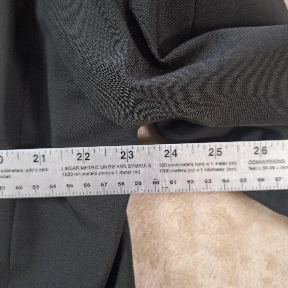 Lauren Ralph Lauren 2 Piece Suit Mens 46L Charcoal Pleated Pants Made Canada